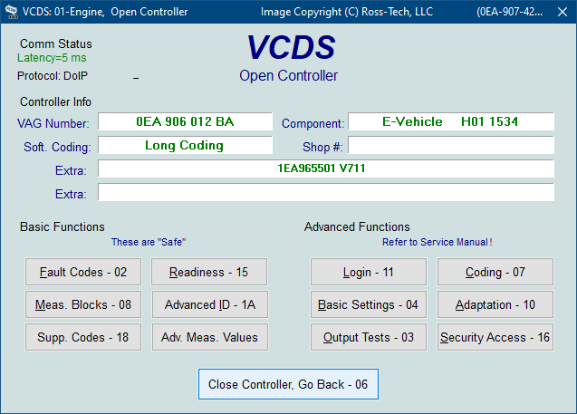 VCDS Logging - APR