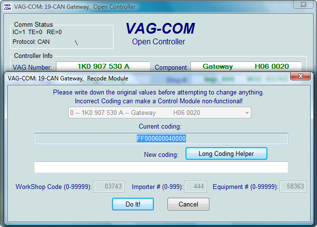 vcds codes