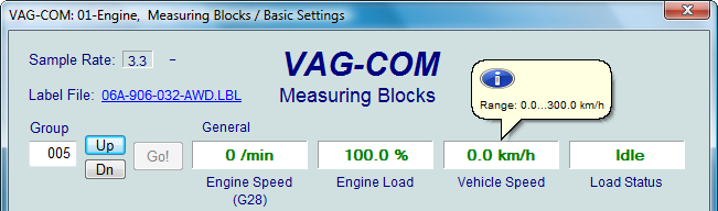 vcds measuring blocks list maf