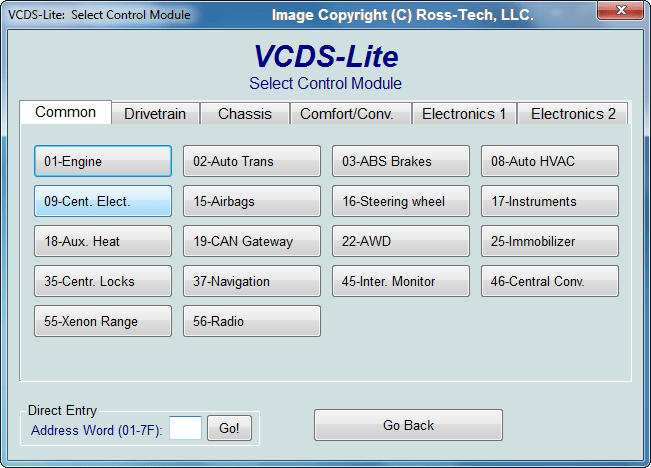 Ross-Tech: VCDS-Lite Select